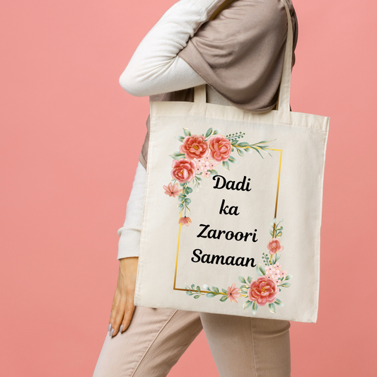 'Dadi ka Zaroori Samaan' Tote bag